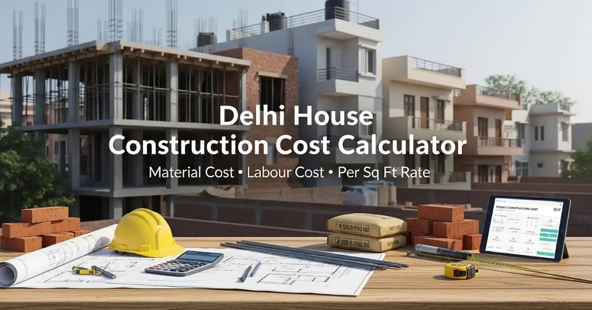 Delhi House Construction Cost Calculator 2026