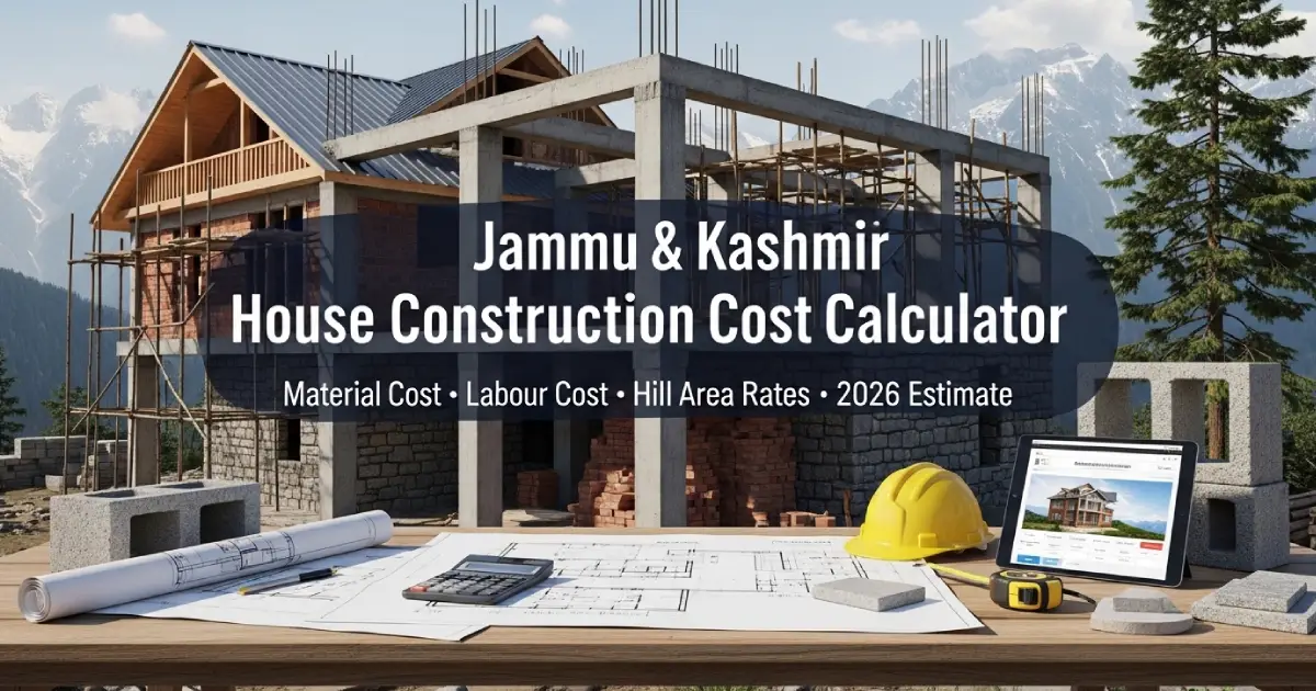 Jammu & Kashmir House Construction Cost Calculator 2026