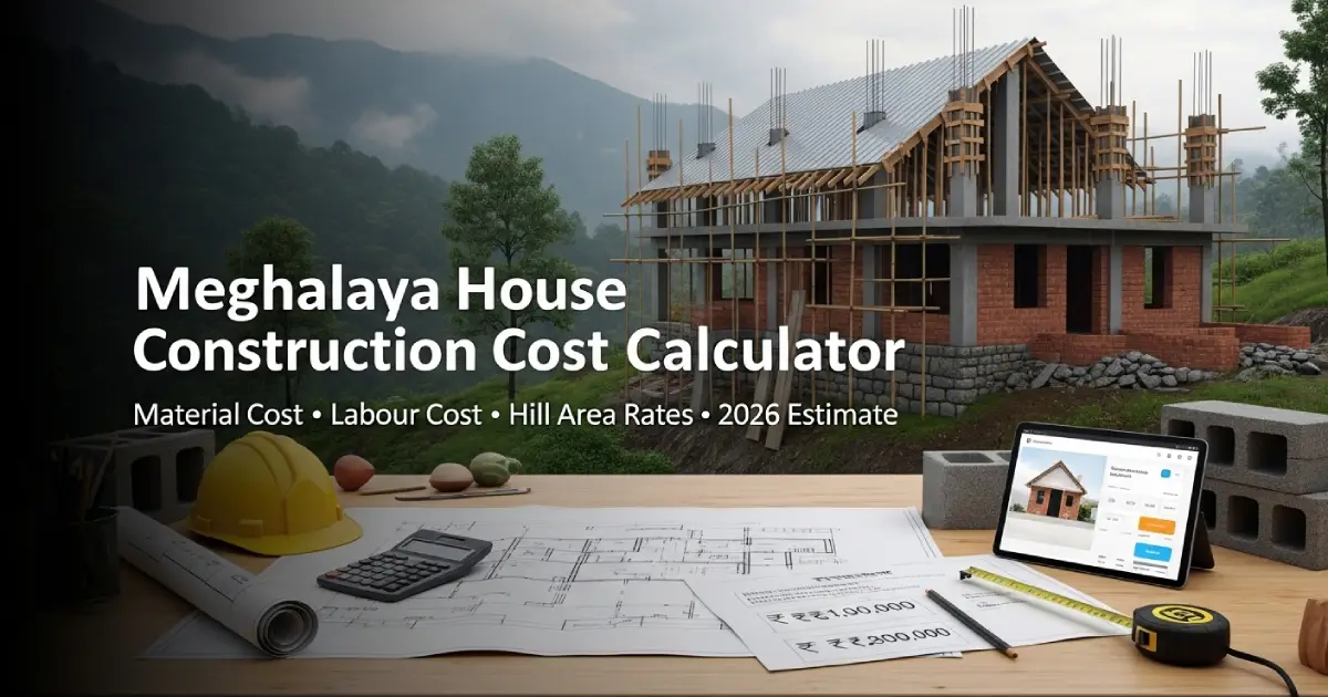 Meghalaya House Construction Cost Calculator 2026