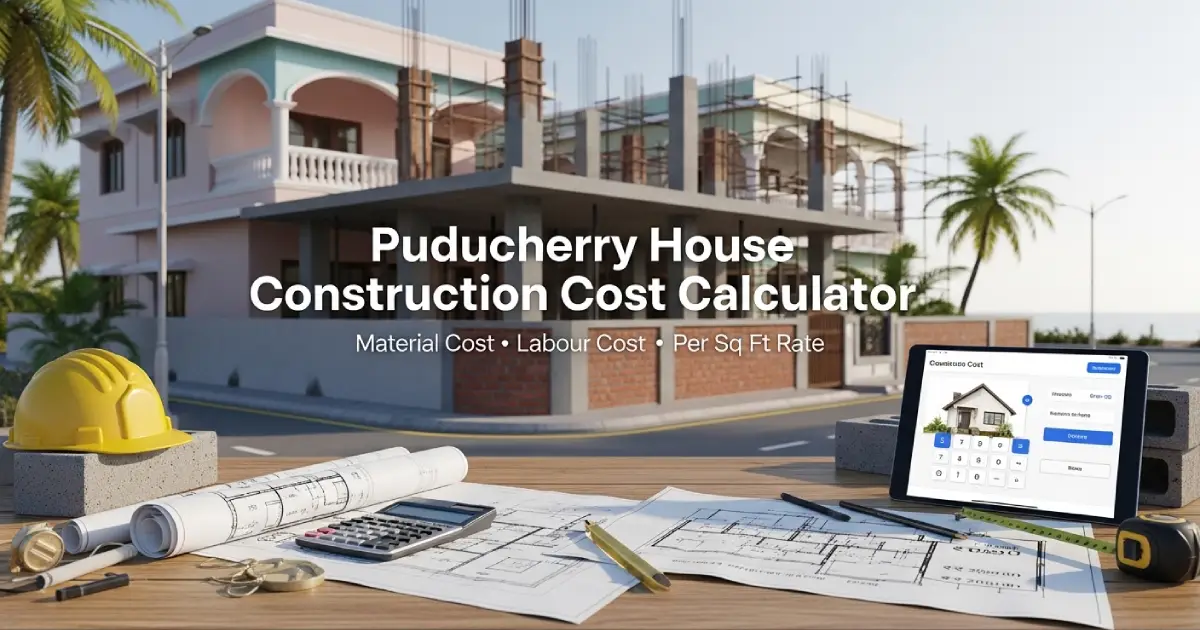 Puducherry House Construction Cost Calculator 2026