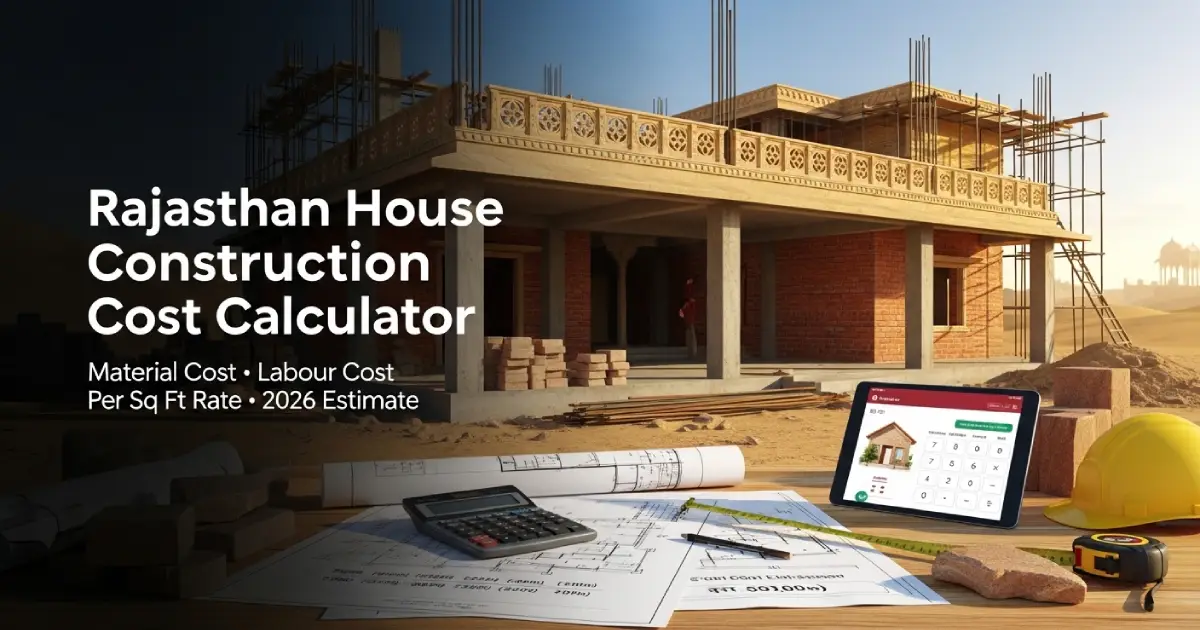 Rajasthan House Construction Cost Calculator 2026