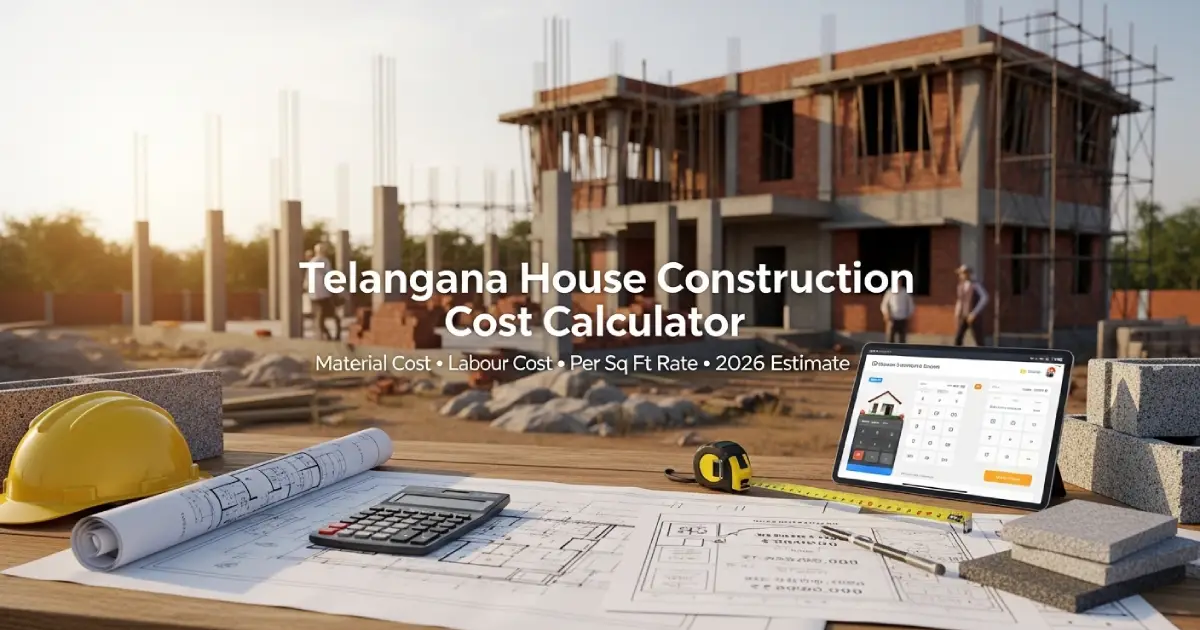 Telangana House Construction Cost Calculator 2026