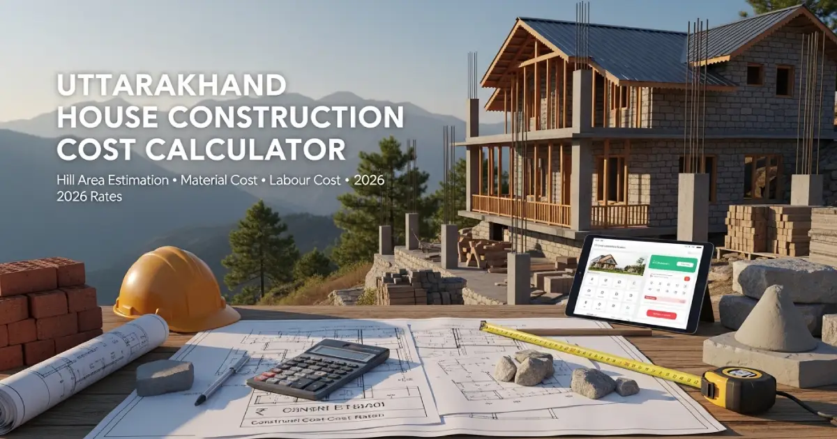 Uttarakhand House Construction Cost Calculator 2026